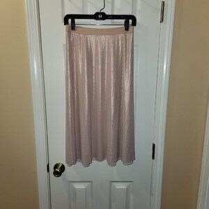 Shimmery Pink/Rose Gold Skirt - Size 2X NWT